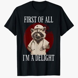 Raccoon nurse shirt